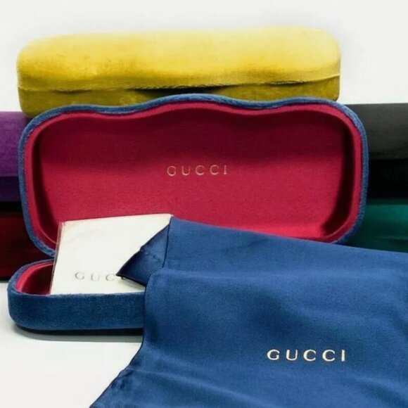 NEW Gucci Gold Unisex Eyeglasses Large - Picture 5 of 5